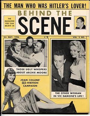 Behind The Scenes Magazine May 1956- JOAN COLLINS- Archie Moore