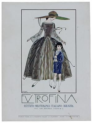 EUTROFINA - Splendido volantino pubblicitario del 1924: