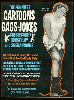 Funniest Cartoons Gags-Jokes Magazine September 1968 TATTOOs