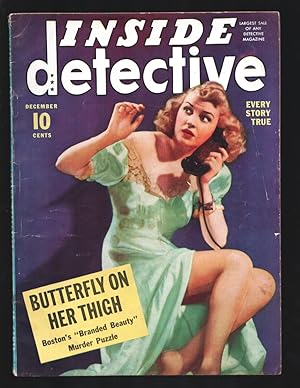 Inside Detective 12/1940-violence -posed photos-Chicago's Hypnotic Killer-Get Santa Clause Alive ...