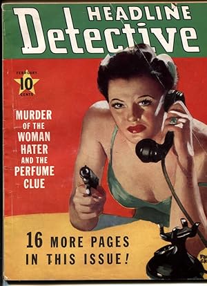Headline Detective Magazine February 1942- Harwood Forsgren