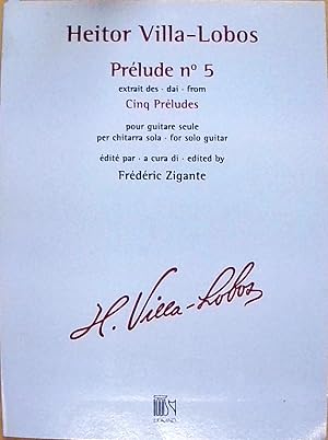 Heitor Villa-Lobos-Prélude nÂ° 5 - extrait des Cinq Préludes-BOOK