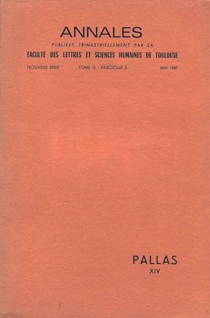 Pallas XIV. Nouvelle série. Tome III. Fascicule 3