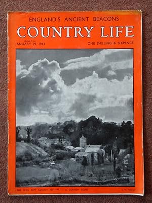 Country Life Magazine. No 2402. January 29th 1943, NUNNEY CASTLE in Somerset (Pt 1). Portrait of ...