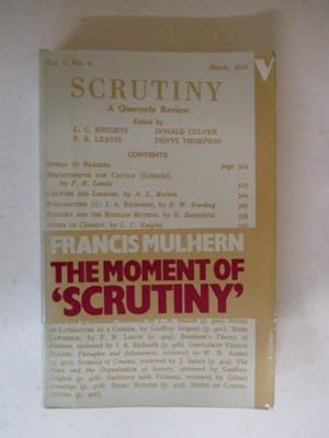 The Moment of 'Scrutiny'