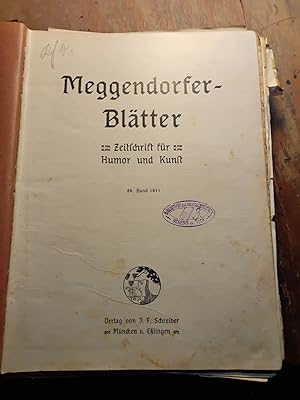 Meggendorfer Blätter Zeitschrift für Humor und Kunst 86. und 87. Band 3. und 4. Quartal 1911 in e...