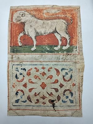 Pergamena miniata derivante da legatura veneziana del XVI sec.