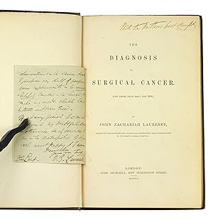 The Diagnosis of Surgical Cancer. (The Liston Prize Essay for 1854)