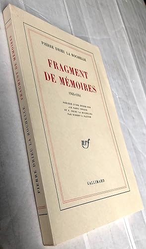 Fragment de mémoires 1940-1941