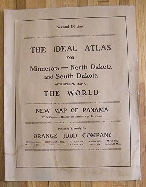 The Ideal Atlas for Minnesota - North Dakota - South Dakota with A special Map of The World - New...