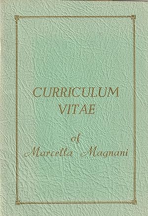 Curriculum Vitae of Marcella Magnani