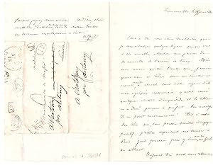 Lettre autographe signée Alfred adressée à Mathilde Massa. Franconville le 19 juin 1842.