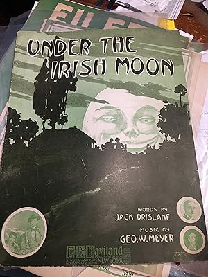 Under the Irish Moon. Illustrated Vintage Sheet Music.