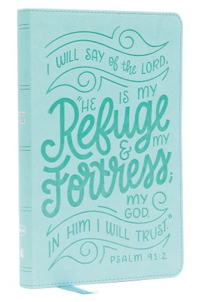 NKJV, Thinline Youth Edition Bible, Verse Art Cover Collection, Leathersoft, Teal, Red Letter, Co...
