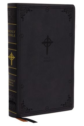 NABRE, New American Bible, Revised Edition, Catholic Bible, Large Print Edition, Leathersoft, Bla...