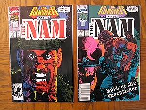 Marvel The Punisher ("Invades 'Nam" in Two Parts) Comic Book Volume 2 #52 and 53 High Grade