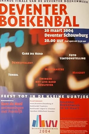 Boekenweekaffiche 2004. Deventer boekenbal