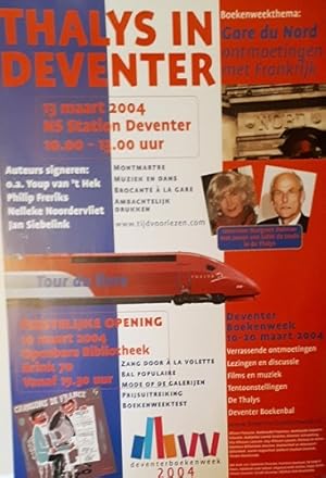 Boekenweekaffiche 2004. Thalys in Deventer
