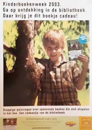Kinderboekenweekaffiche 2003. Bibliotheek boekje over het bos