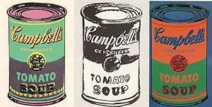 Andy Warhol 3x Campbell Soup Cans Painting Postcard s