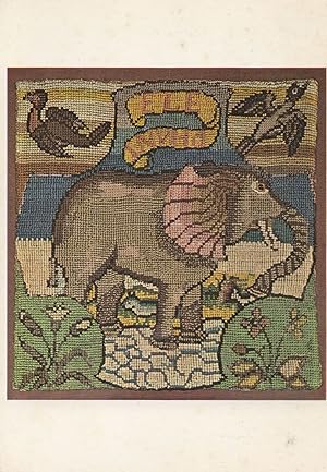 Elephantus Old Embroidery Elephant Oxburgh 1500s Hangings Postcard