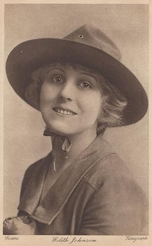 Edith Johnson Silent Movie Film Actress PB Old Postcard
