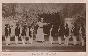 Miss Edna May in Nelly Old Theatre Play Real Photo Postcard
