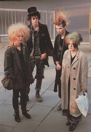 Sally & Richard Greenhill Punk Rock Mohican Haircuts 1980s Postcard