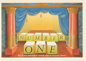 Number One Jean Anouilh Scrabble Game Type Poster 1983 Postcard