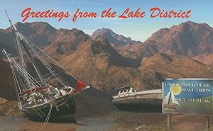 Lake District Cumbria Ship Boat Global Warming Campaign Postcard