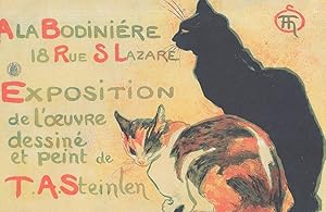 TA Steinlen French Art Gallery Exhibition Cat Poster Postcard