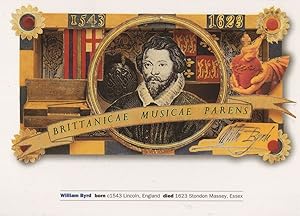 William Byrd Classical Composer Art Collage BBC Postcard