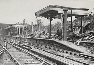 Coventry Railway Train Station WW2 Bomb Damage Disaster Postcard