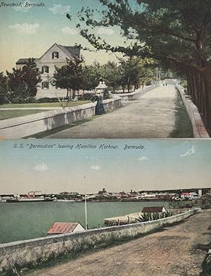 Newstead SS Bermuda 2x Old USA Postcard s