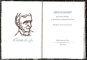 Friendship: An Emerson Homage In Remembrance of Joseph Blumenthal