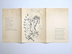 BROADSIDE "12 WISHES FOR ANY SEASON" by DIANE DI PRIMA et al ASSOCIATION COPY with the original p...