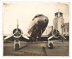 Ca. 1936 photograph of the "City of New Orleans" aircraft of the Chicago and Southern Air Lines