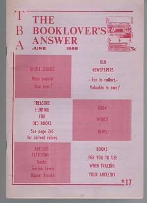 The Booklover's Answer - TBA No. 17 May-June 1966, Vol. III, No. 5