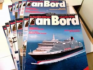 Konvolut: 12 Zeitschriften - an Bord - das Magazin für Schiffsreisen und Seewesen 2007 / 2008 jew...