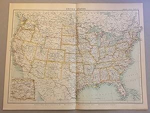 Protestant Missionary Atlas Map of the United States (1910)