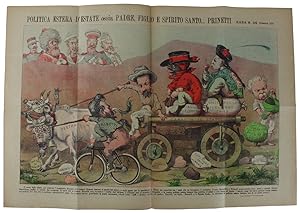 LA RANA - Giornale Umoristico con caricature e disegni a colori. Anno XXXVII/1901 n. 34: POLITICA...