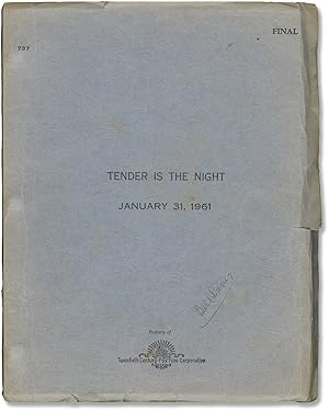 Tender Is The Night (Original screenplay for the 1962 film)