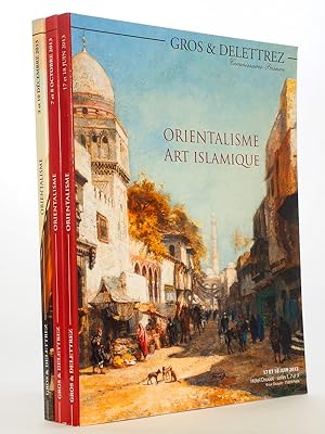 [ Lot de trois catalogues d'art orientaliste ou islamique, Drouot Paris, année 2013 ] Orientalism...