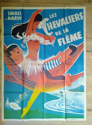 Les CHEVALIERS DE LA FLEME, Laurel et Hardy, BEHLE, affiche
