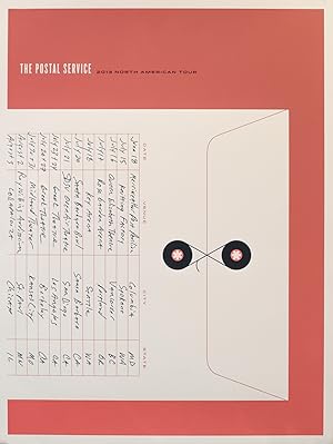 2013 American Concert Posters (Pink), The Postal Service North American Tour