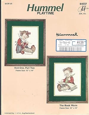 HUMMEL CROSS STITCH GRAPH "PLAYTIME" 2 PROJECTS EACH 12 X 14 INCHES FROM JCA NO. 84037
