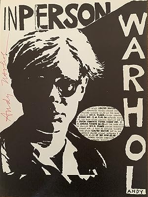 ANDY WARHOL: POSTER FOR A 1967 FILM SCREENING AND PERSONAL APPEARANCE AT THE TUCSON JEWISH COMMUN...
