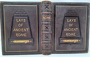 Lays of Ancient Rome - in fine binding, with color fore-edge painting of Rome!