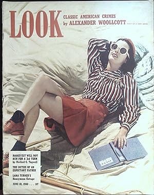 Look Magazine June 18, 1940 Lana Turner, Chic Young, Joe DiMaggio
