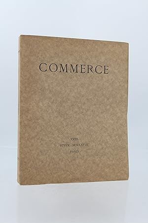 Commerce - Cahier XVIII d l'hiver 1928